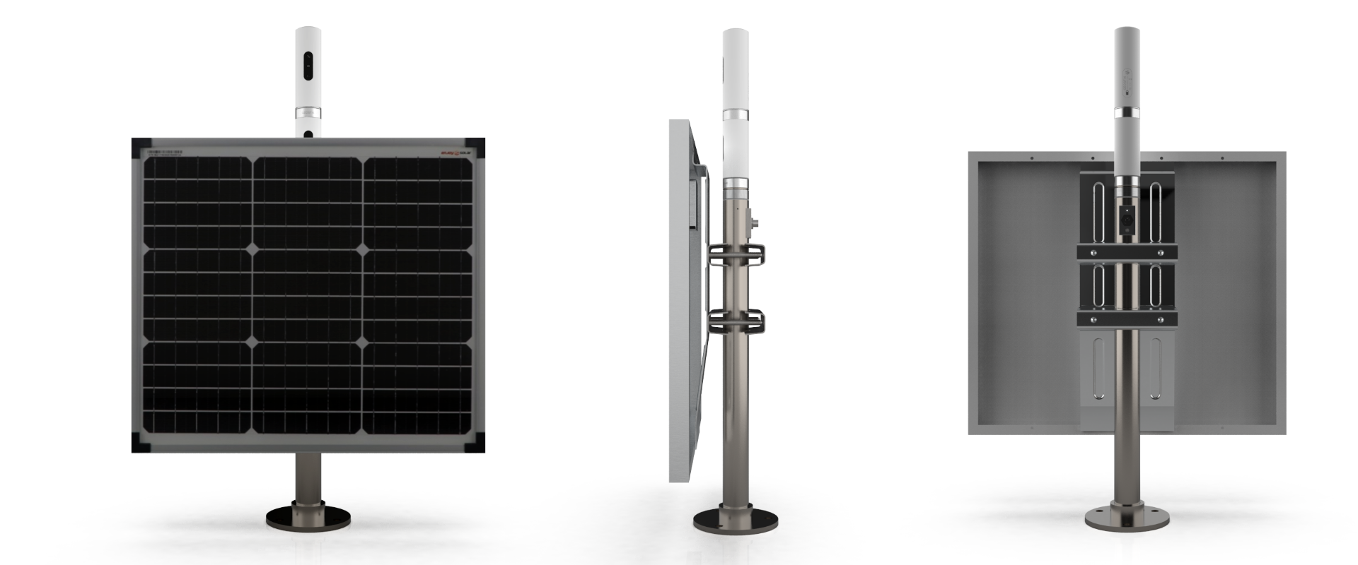 GEOSTIX superimposed over a solar panel